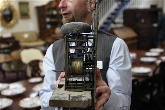 Jasper Taylor, Holborn, London. A mid 18th century walnut eight day longcase clock, 7ft 10in.